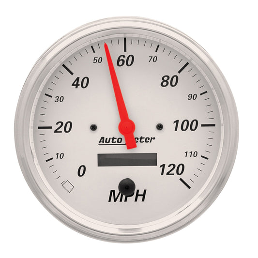 AutoMeter 5 in. SPEEDOMETER 0-120 MPH ARCTIC WHITE 1389