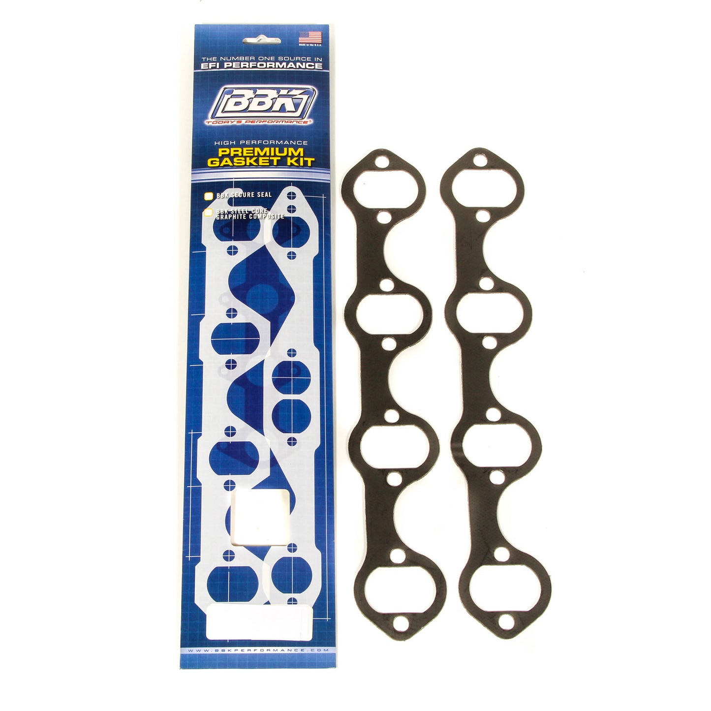 BBK PREMIUM HEADER GASKET SET FORD 302 / 351 OVAL 1-3/4" (PAIR) 1400