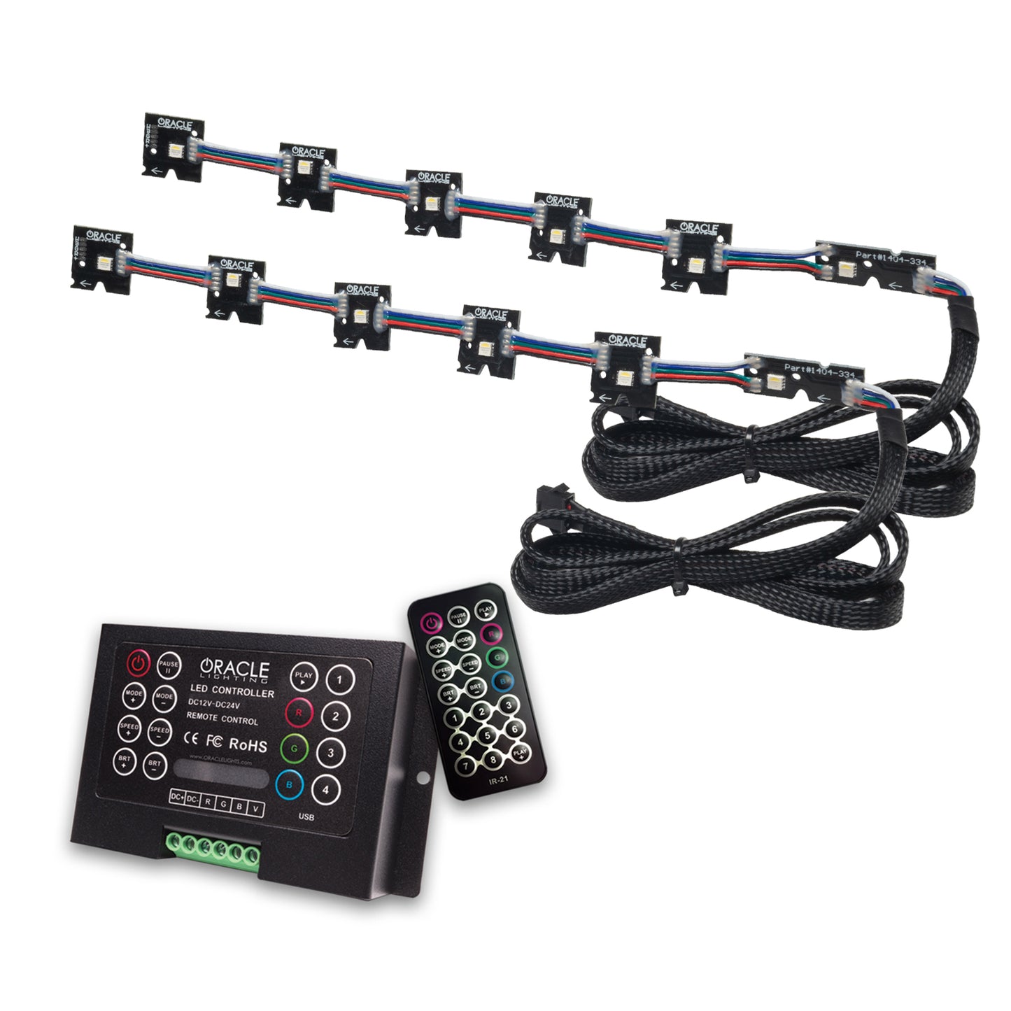 Oracle Lighting 1404-333 - 2014-2021 Infiniti Q50 ORACLE ColorSHIFT RGB+W Headlight DRL Upgrade