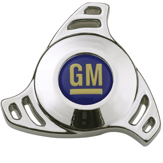 Proform Carburetor Air Cleaner Center Nut; Small High Tech Style; GM Logo Center; Chrome 141-332