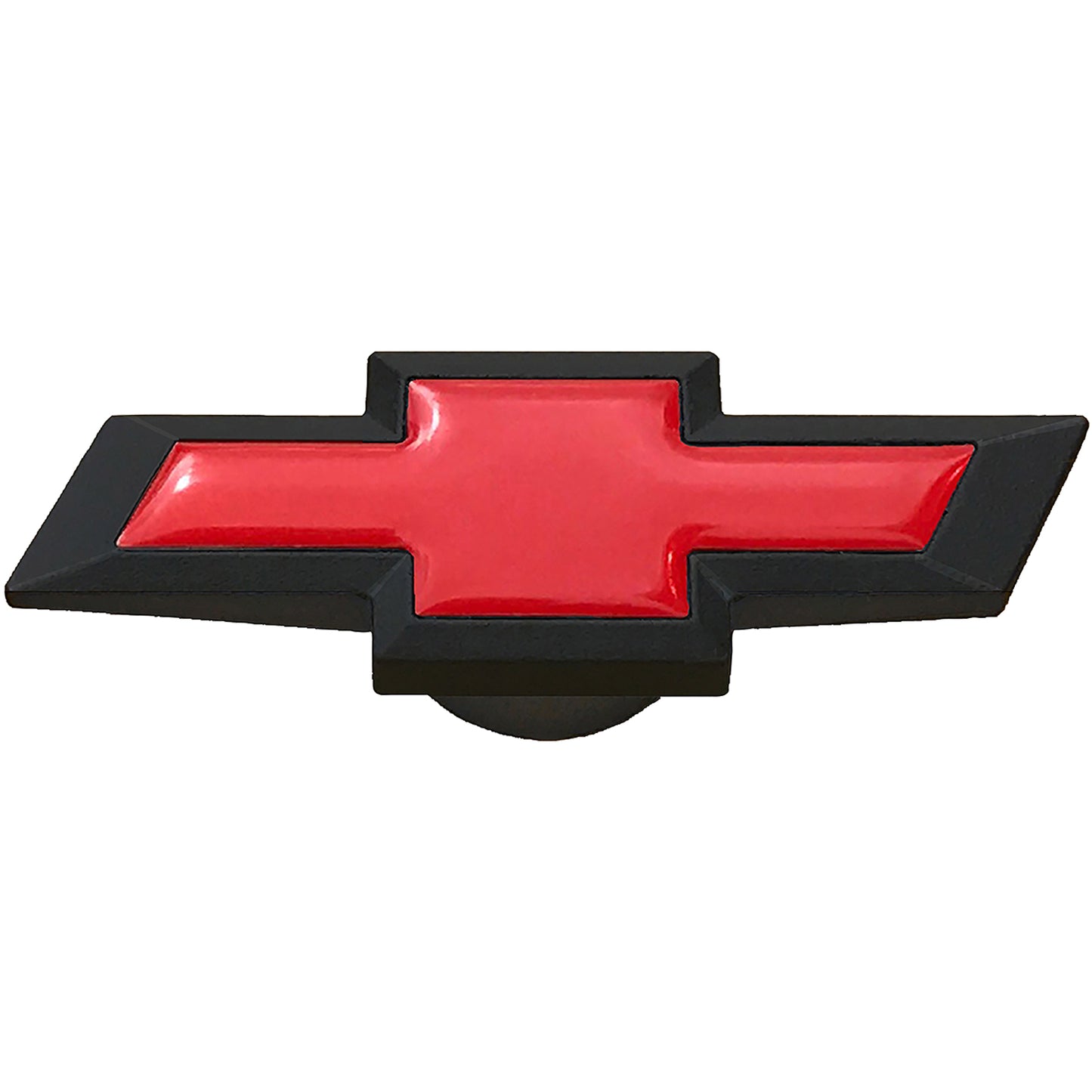 Proform Extra-Large Air Cleaner Center Nut; Chevy Bowtie Style; Black Crinkle w/ Red 141-335