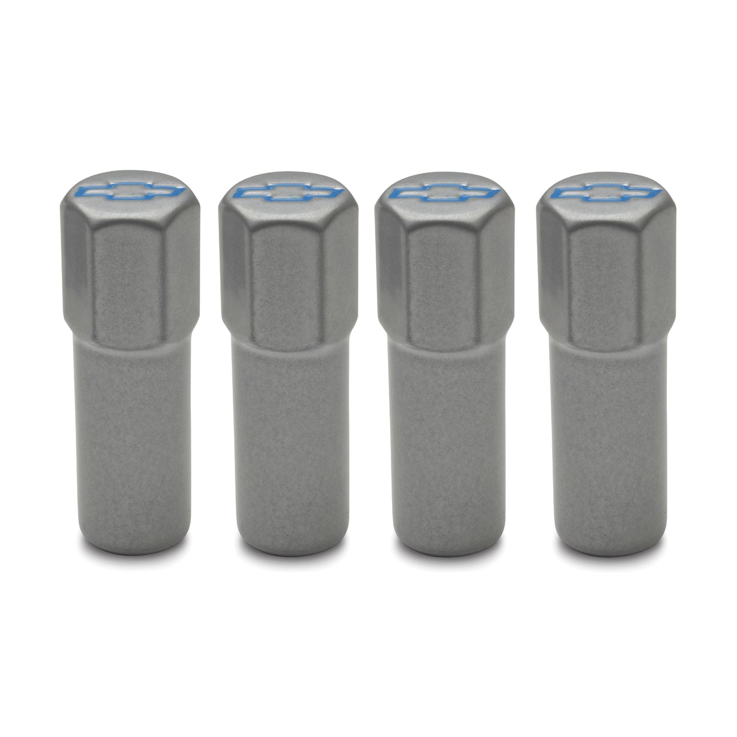 Proform Engine Valve Cover Mini Nuts; Steel; Gray; Bowtie Logo; Studs Included; 4pc 141-367