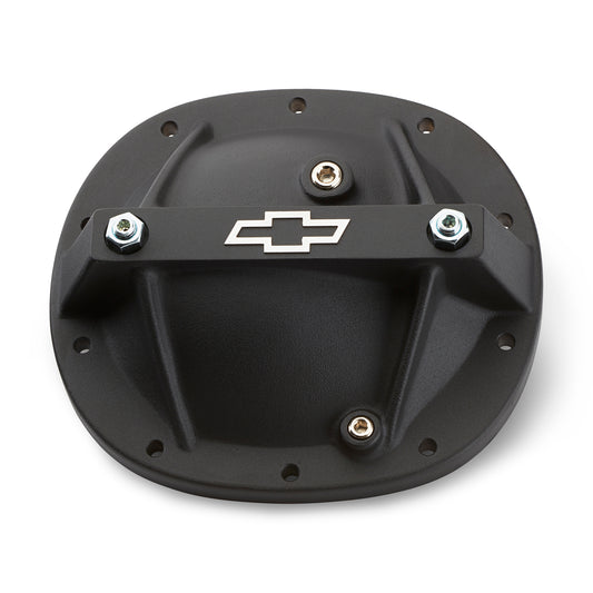 Proform Differential Cover; Bowtie Emblem Model; Fits GM 7.5; Aluminum; Black Crinkle 141-695