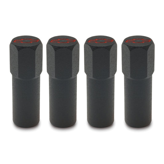 Proform Engine Valve Cover Mini Nuts; Steel; Black; Bowtie Logo; Studs Included; 141-759