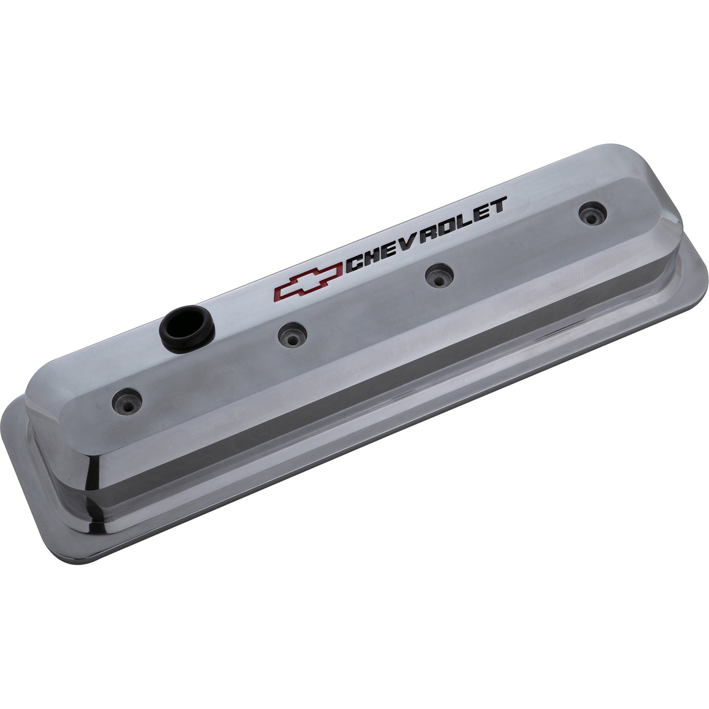 Proform Valve Covers; SBC; 87-Pre LS; Ctr Bolt; Tall; Alum; Polished; Recessed Emblems 141-843