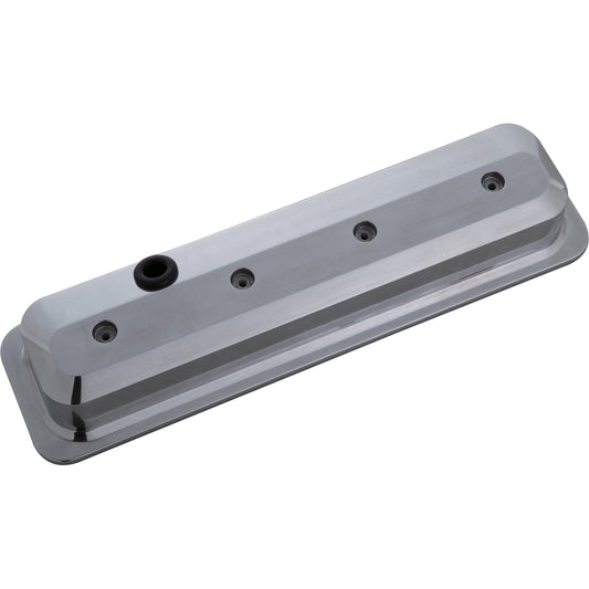 Proform Valve Covers; SBC; 87-Pre LS; Ctr Bolt; Tall; Alum; Polished; No Emblems 141-846