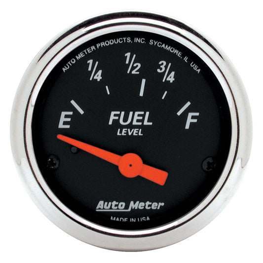 AutoMeter 2-1/16 in. FUEL LEVEL 73-10 O DESIGNER BLACK 1423