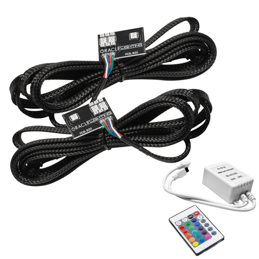 Oracle Lighting 1442-504 - 2020-2021 Chevrolet C8 Corvette ORACLE ColorSHIFT RGB+A LED Headlight DRL Upgrade