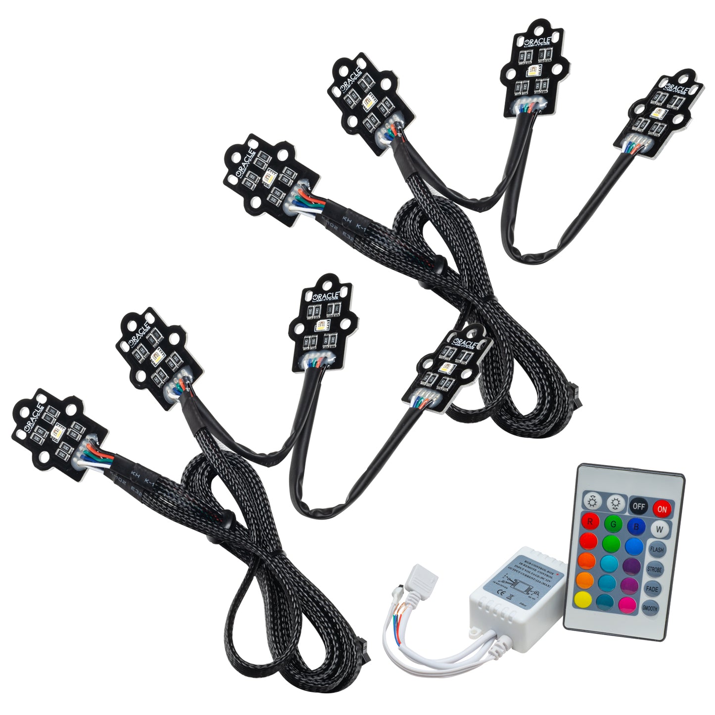 Oracle Lighting 1452-504 - 2020-2021 Chevrolet Silverado HD 2500/3500 ColorSHIFT RGB+W Headlight DRL Upgrade Kit