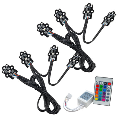 Oracle Lighting 1452-504 - 2020-2021 Chevrolet Silverado HD 2500/3500 ColorSHIFT RGB+W Headlight DRL Upgrade Kit