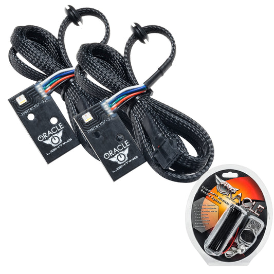 Oracle Lighting 1457-330 - 2014-2021 Infiniti Q50 ColorSHIFT RGB+W Headlight DRL Upgrade Kit