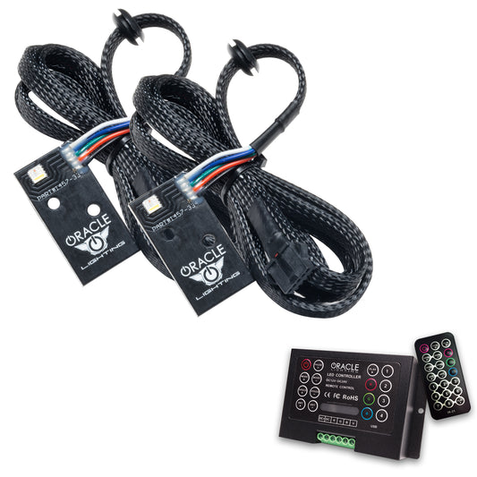 Oracle Lighting 1457-333 - 2014-2021 Infiniti Q50 ColorSHIFT RGB+W Headlight DRL Upgrade Kit