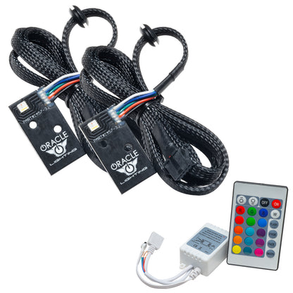 Oracle Lighting 1457-504 - 2014-2021 Infiniti Q50 ColorSHIFT RGB+W Headlight DRL Upgrade Kit