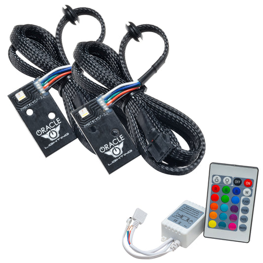 Oracle Lighting 1457-504 - 2014-2021 Infiniti Q50 ColorSHIFT RGB+W Headlight DRL Upgrade Kit