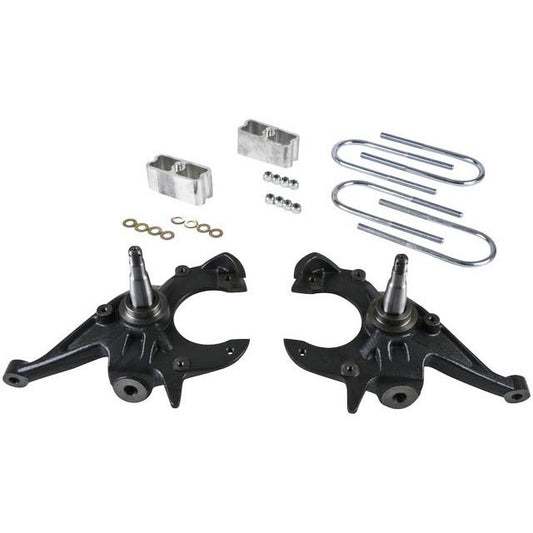 BELLTECH 613 LOWERING KITS Front And Rear Complete Kit W/O Shocks 1982-2004 Chevrolet S10/S15 Pickup 4&6 cyl. (Ext Cab) 2 in. F/2 in. R drop W/O Shocks