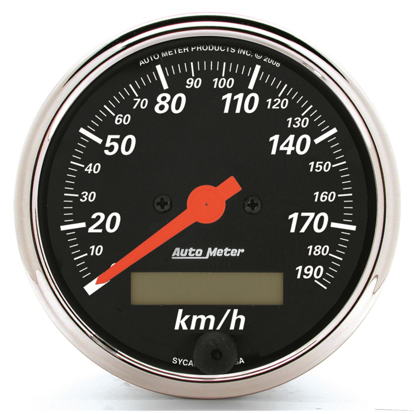 AutoMeter 3-1/8 in. SPEEDOMETER 0-190 KPH DESIGNER BLACK 1487-M