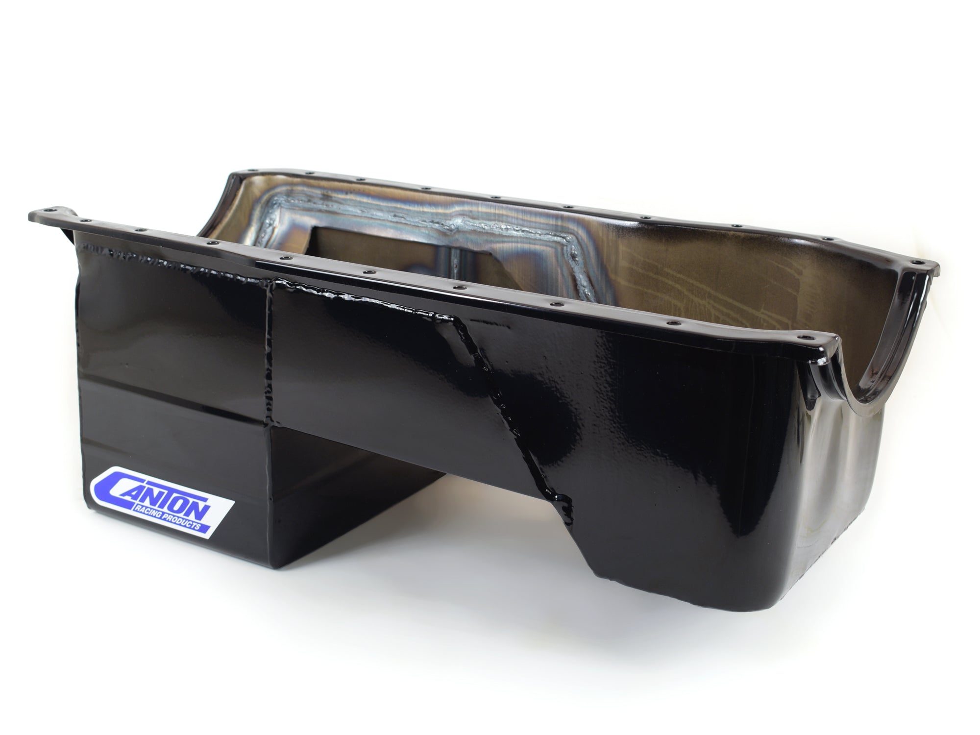 Canton 15-720BLK Oil Pan For Ford 351C Rear Sump Fox Body Conversion S ...