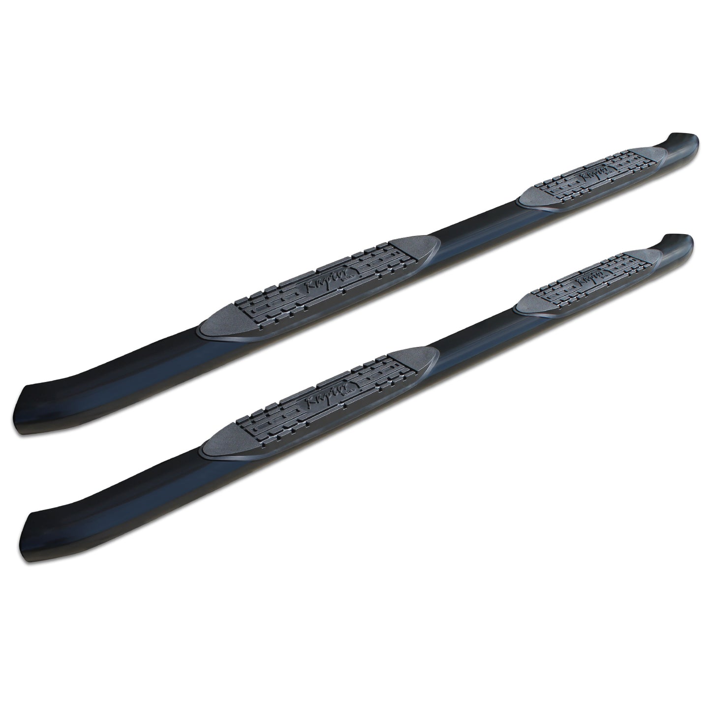 Raptor Series 4 in OE Style Curved Oval Steps Black E-Coated Alloy Steel 1501-0626B