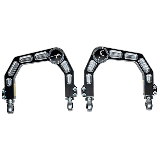 Raptor Series RSO Front Upper Control Arms Forged Billet Aluminum Black Anodized 1-4in Lift 150307-431900