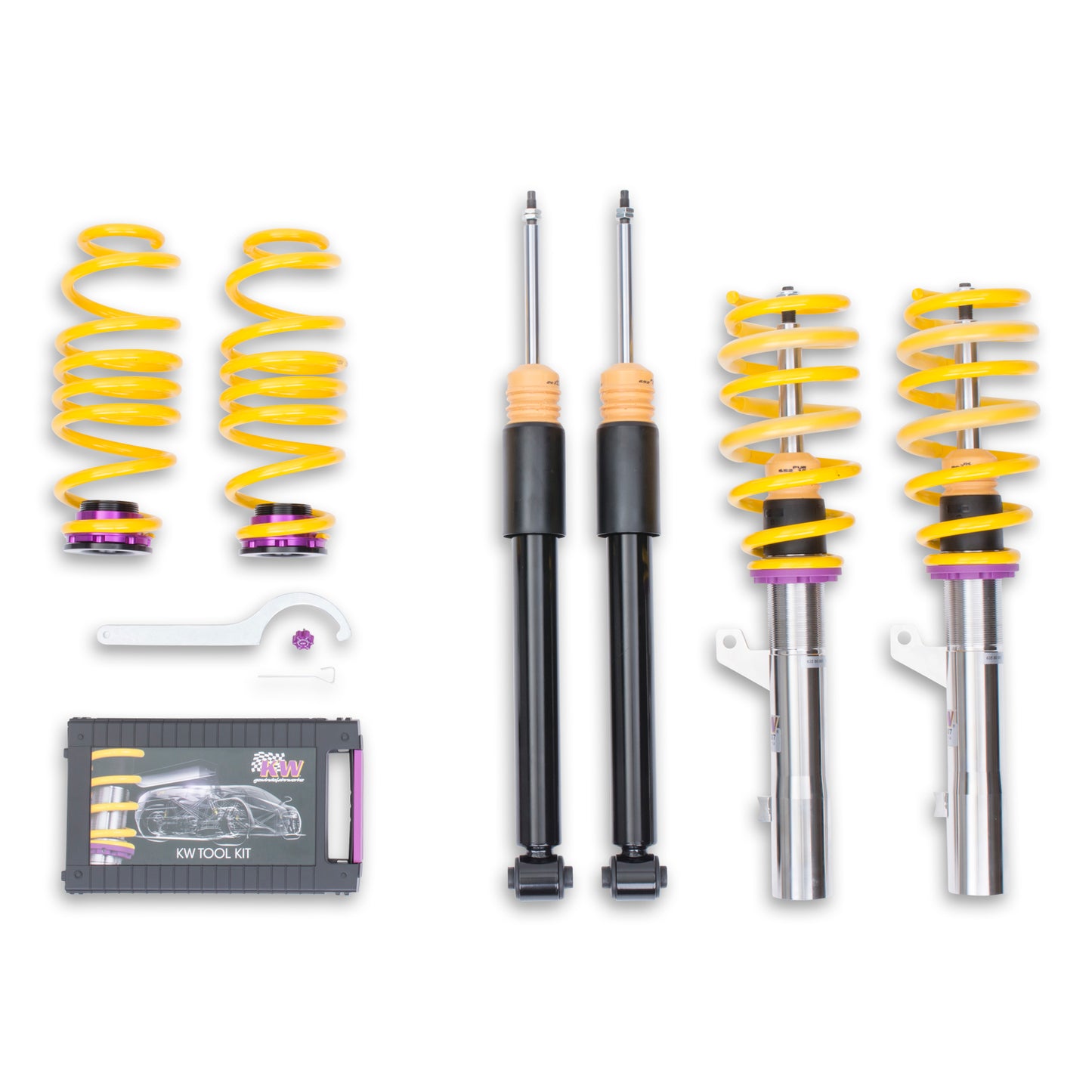 KW Suspensions 1521000M KW V2 Coilover Kit - Audi A3 / S3 Quattro 8V w/o Magnetic Ride