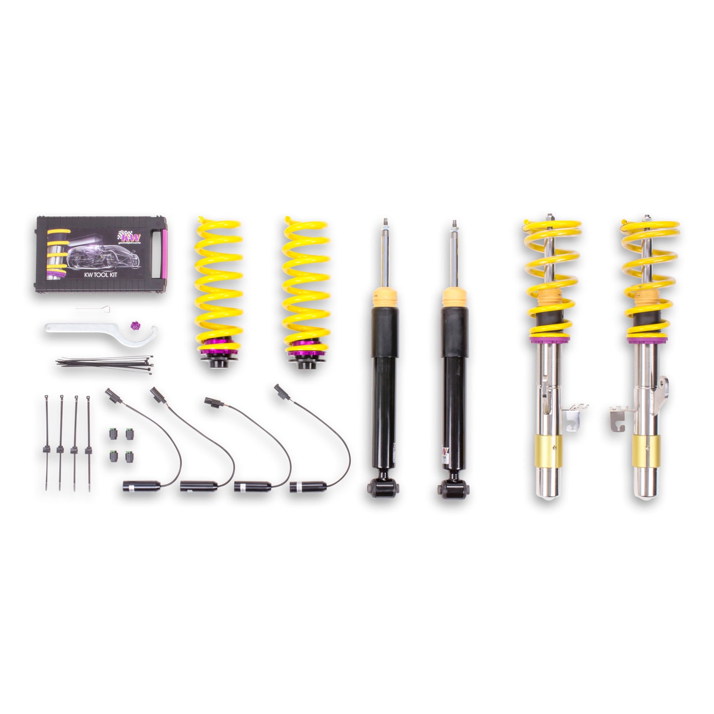 KW Suspensions 1522000G KW V2 Coilover Kit Bundle - BMW 3series F30 4series F32 2WD w/ EDC