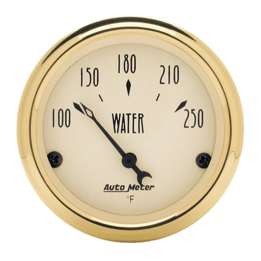 AutoMeter 2-1/16 in. WATER TEMPERATURE 100-250 Fahrenheit GOLDEN OLDIES 1538