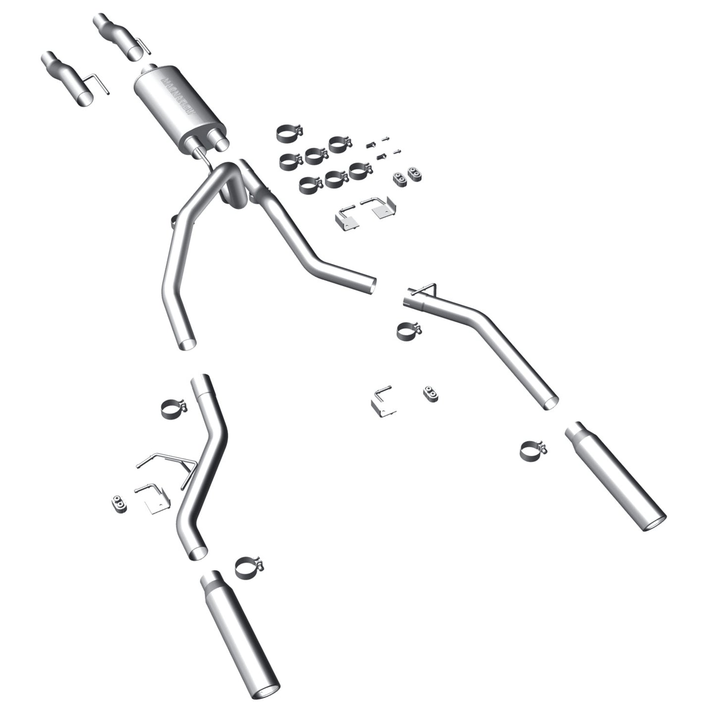 MagnaFlow 2011-2014 Ford F-150 Street Series Cat-Back Performance Exhaust System MAGNAFLOW-15460