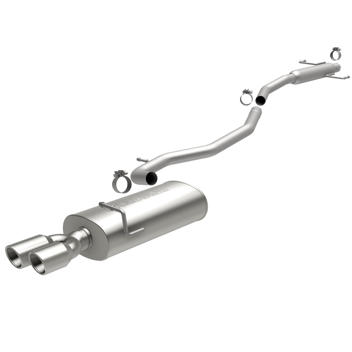 MagnaFlow 2010-2012 Ford Fusion Street Series Cat-Back Performance Exhaust System MAGNAFLOW-15551