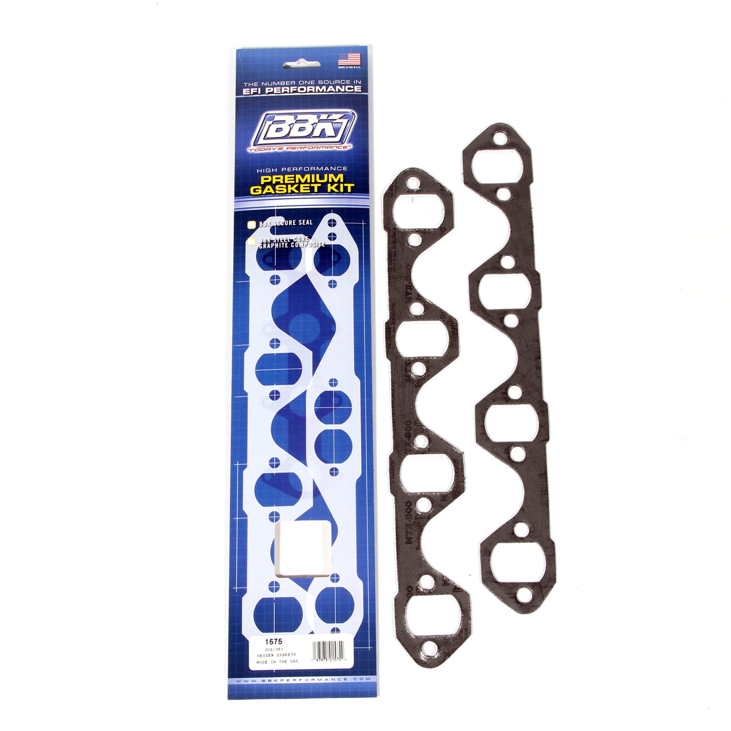 BBK PREMIUM HEADER GASKET SET - FORD 302/351 1-5/8 (2) 1575