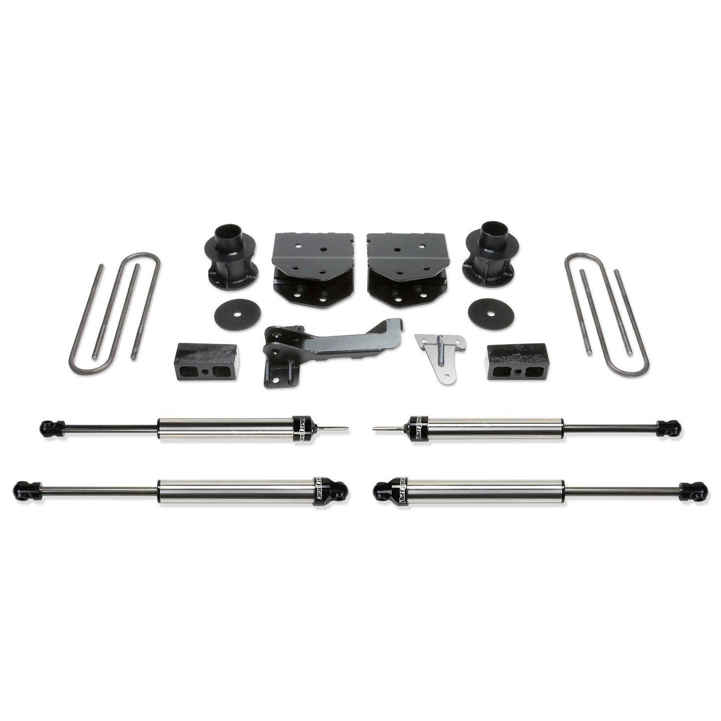 Fabtech 4" BUDGET SYS W/DLSS SHKS 2005-07 FORD F250/350 4WD K2181DL
