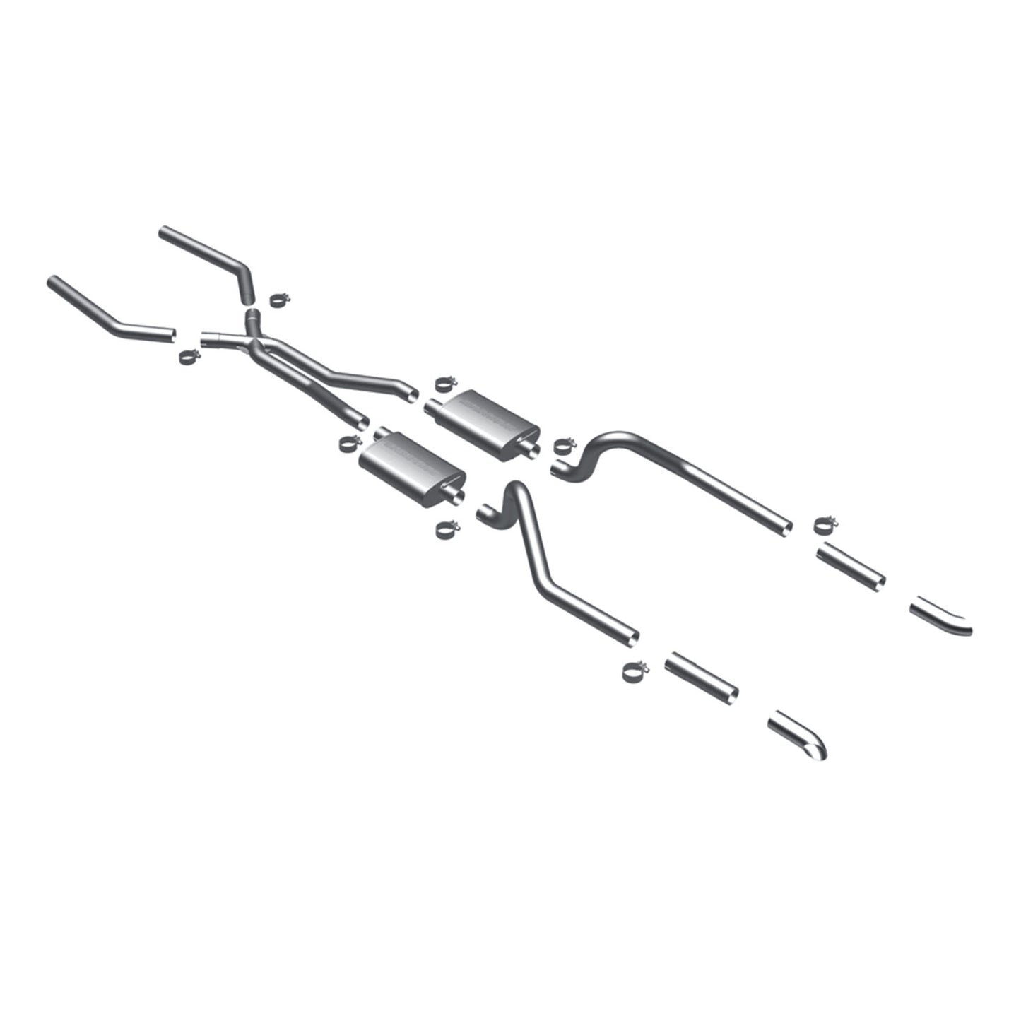 MagnaFlow 1967-1970 Ford Mustang Street Series Crossmember-Back Performance Exhaust System MAGNAFLOW-15816