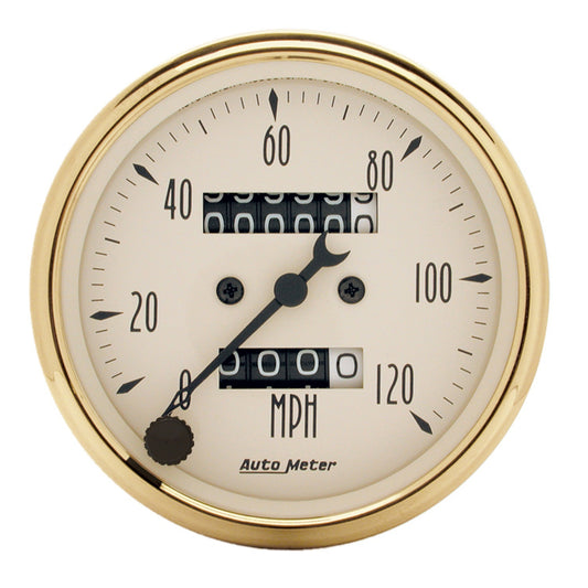 AutoMeter 3-1/8 in. SPEEDOMETER 0-120 MPH GOLDEN OLDIES 1593