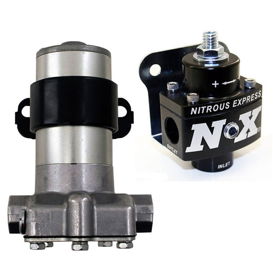 Nitrous Express BLACK STYLE FUEL PUMP AND NON BYPASS REGULATOR COMBO NX-15953