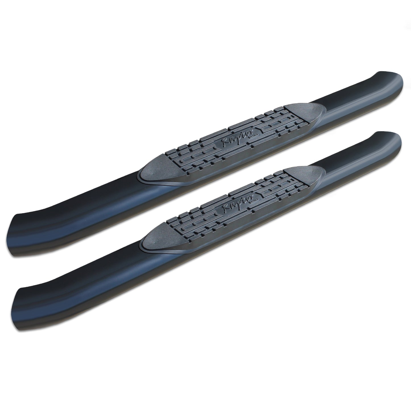 Raptor Series 5 in OE Style Curved Oval Steps Black E-Coated Alloy Steel 1603-0371B