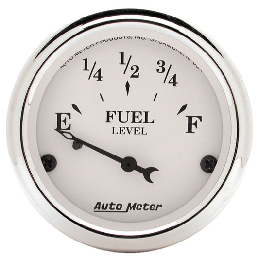 AutoMeter 2-1/16 in. FUEL LEVEL 0-90 O GM OLD TYME WHITE 1604
