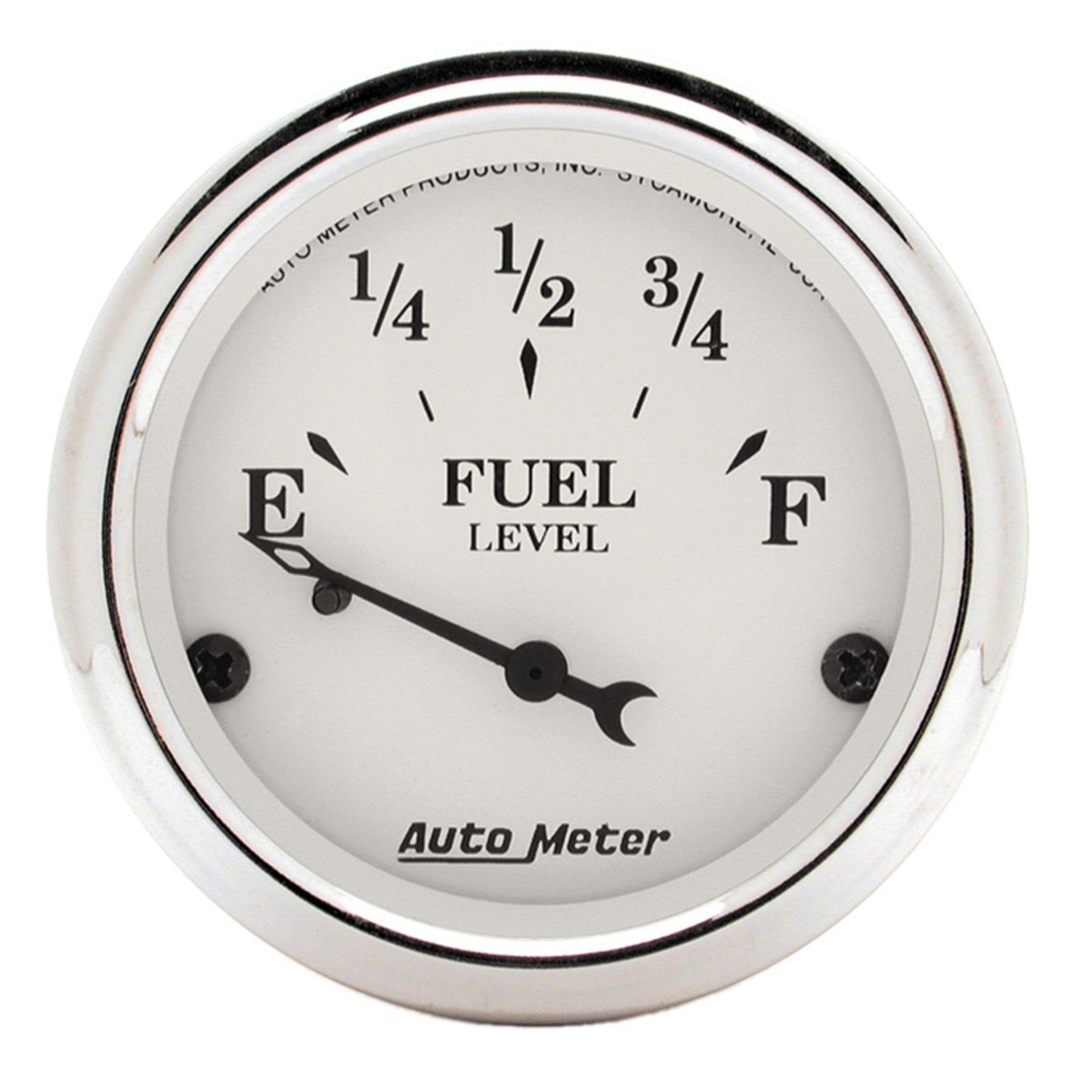 AutoMeter 2-1/16 in. FUEL LEVEL 73-10 O OLD TYME WHITE 1605