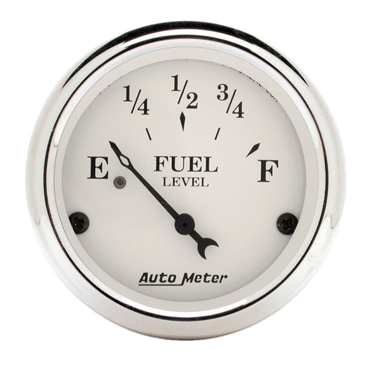 AutoMeter 2-1/16 in. FUEL LEVEL 240-33 O OLD TYME WHITE 1606