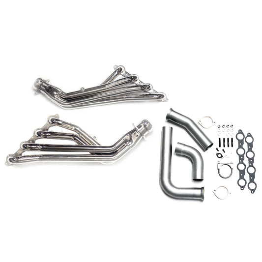 BBK 1999-2002 GM FULL SIZE TRUCK LONG TUBE EXHAUST HEADERS & Y PIPE (CHROME) 1614