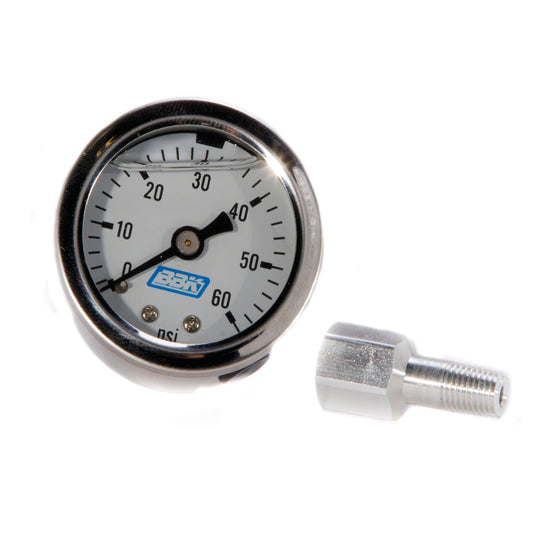 BBK MUSTANG 5.0 FUEL PRESSURE GAUGE & ADAPTER 0-60 PSI 1617