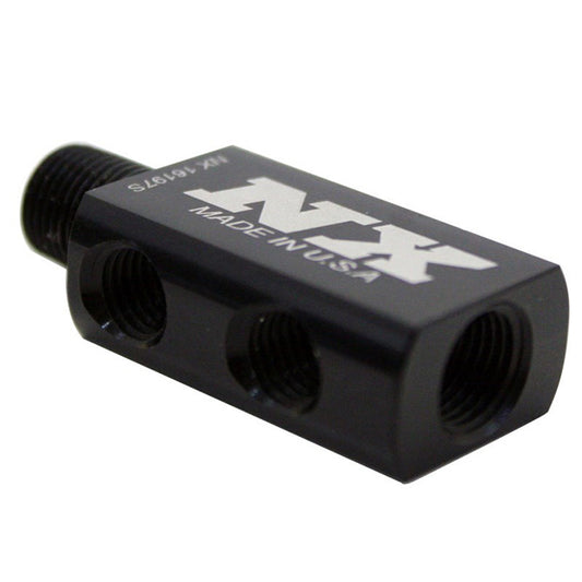 Nitrous Express COMPACT DISTRIBUTION BLOCK WITH GAUGE PORT NX-16197S