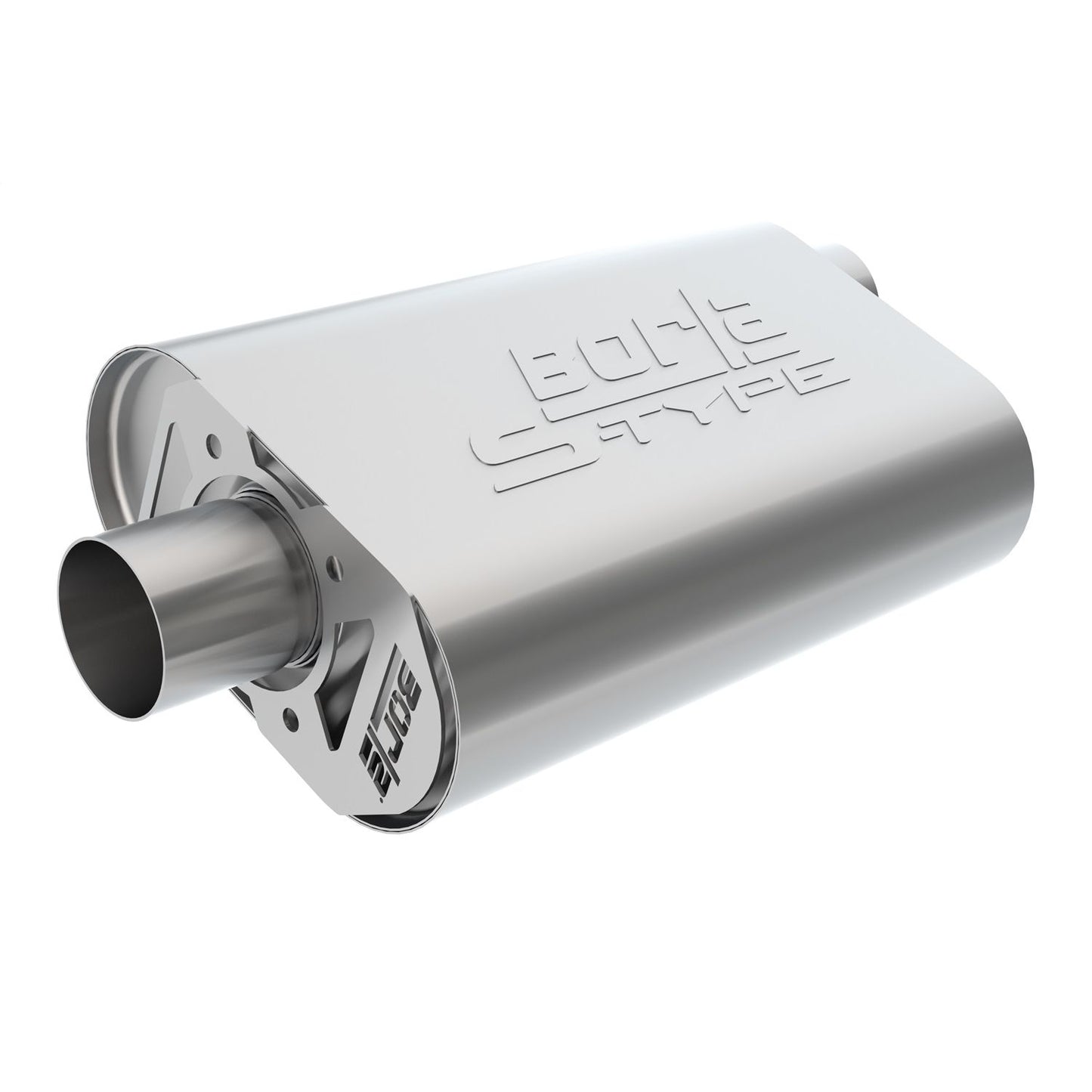 Borla CrateMuffler Muffler Chrysler/ Dodge/ Plymouth/ Mopar Big Block 383/ 413/ 426/ 440 CID V8 Moderate Output 2.5in Offset Inlet/ 2.5in Center Outlet S-Type 400940