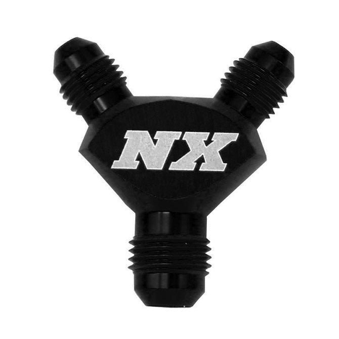 Nitrous Express 3AN X 3AN X 3AN BILLET PURE-FLO Y FITTING (BLACK) NX-16376