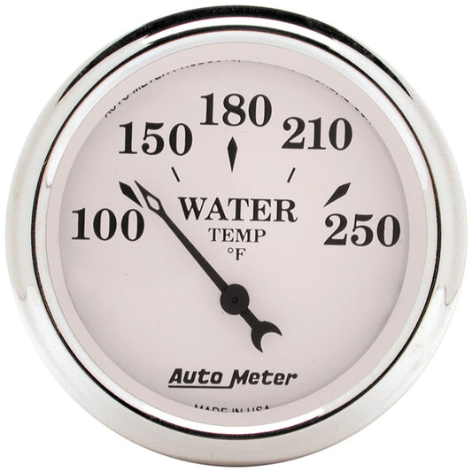 AutoMeter 2-1/16 in. WATER TEMPERATURE 100-250 Fahrenheit OLD-TYME WHITE 1638