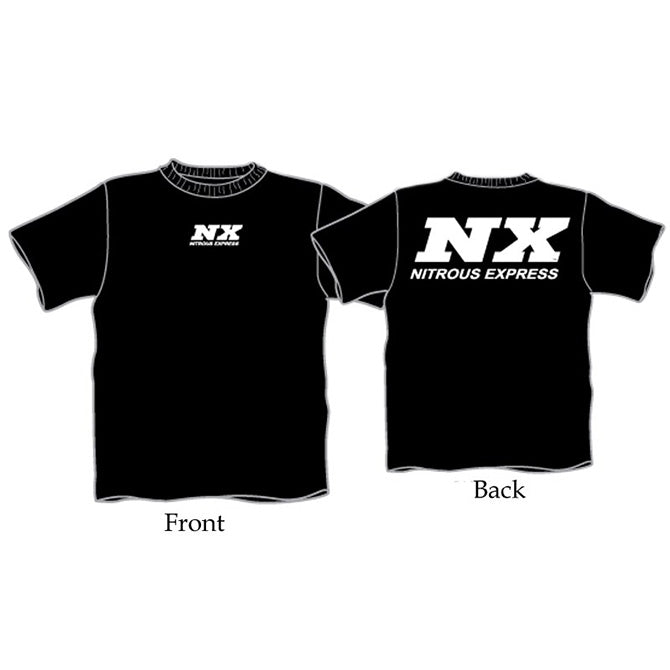 Nitrous Express LARGE BLACK T-SHIRT W/ WHITE NX-16508