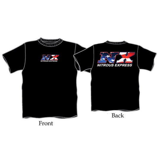 Nitrous Express LARGE BLACK NX AMERICAN FLAG SHIRT NX-16546
