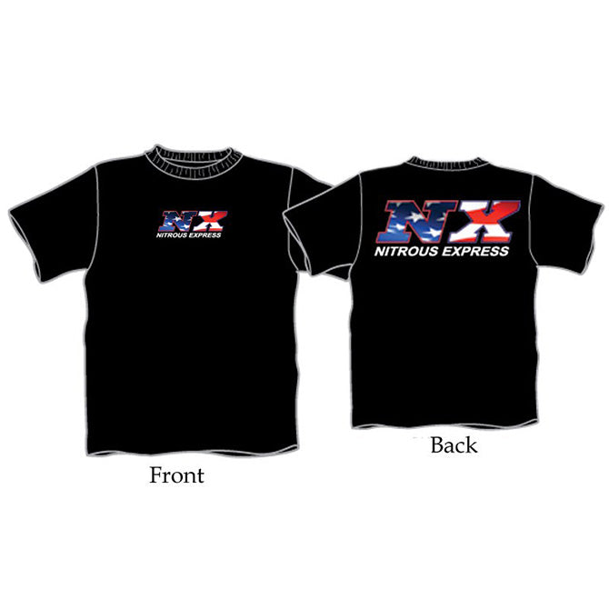 Nitrous Express XX-LARGE BLACK NX AMERICAN FLAG SHIRT NX-16548