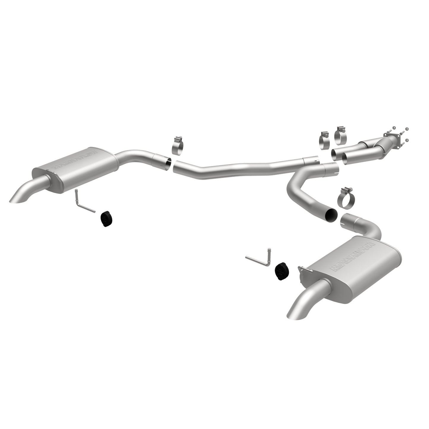 MagnaFlow 1975-1979 Chevrolet Corvette Street Series Cat-Back Performance Exhaust System MAGNAFLOW-16710