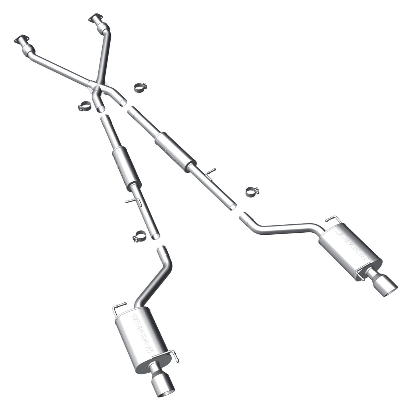 MagnaFlow Street Series Cat-Back Performance Exhaust System 16862 MAGNAFLOW-16862