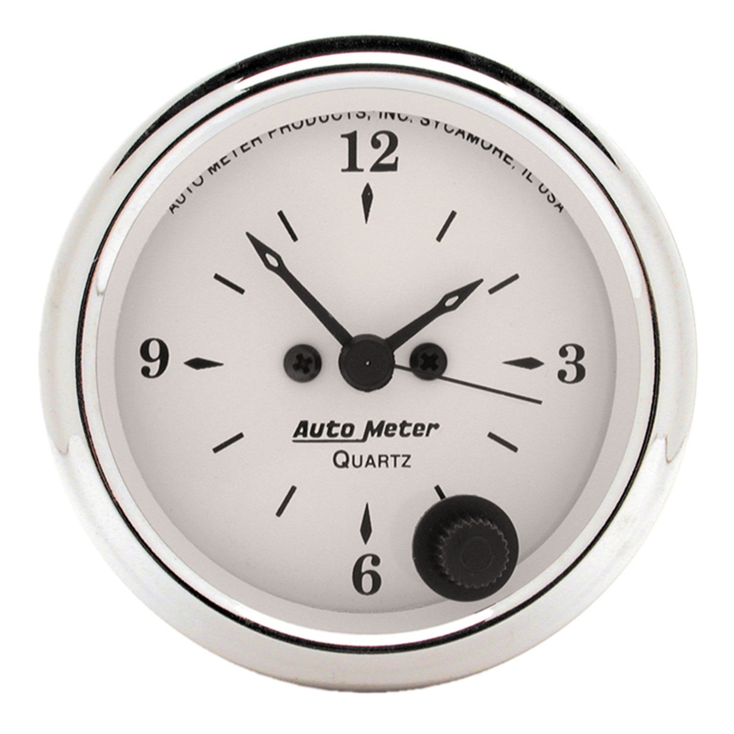 AutoMeter 2-1/16 in. CLOCK 12 HOUR OLD-TYME WHITE 1686