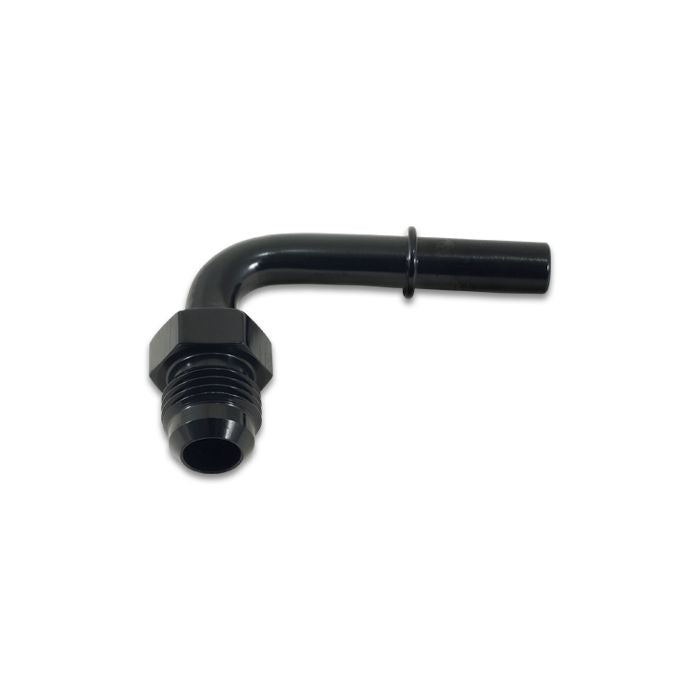 Vibrant Performance - 16877 - 90 Degree Male AN Push-On EFI Adapter AN Size: -8; Barb Size: 0.375 in.